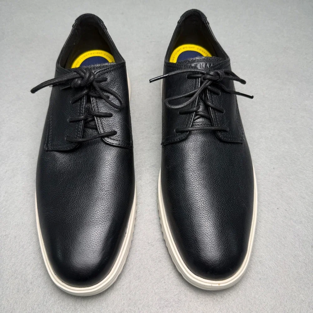 Cole Haan Grand+ Plain Toe Oxford Mens 11.5 Black Business Casual Leather C36934